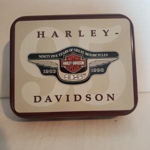 Harley-Davidson 95th Anniversary Pewter Christmas Ornament in Original Tin Box
